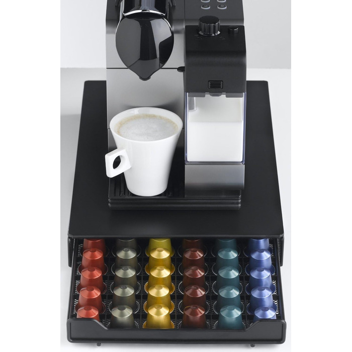Утримувач для капсул кави HiveNets, коробка-висувна для Nespresso, на 60 капсул, червоний (Getaway Solids)