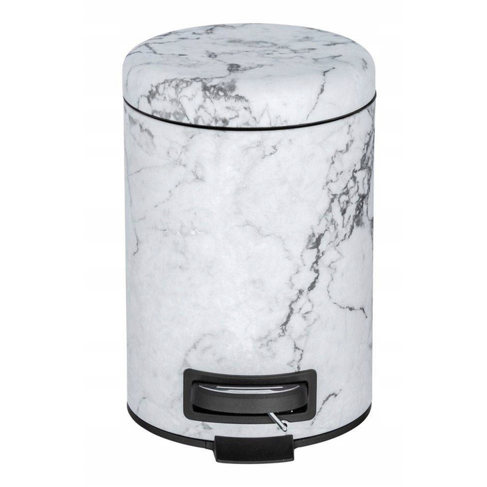 Кошик для ванної кімнати з кришкою BIAŁY ONYX, 3 л, WENKO
