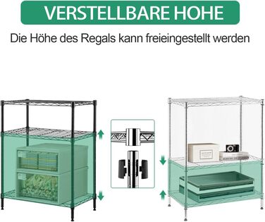 Nilpferd Metal Wire Shelving Unit