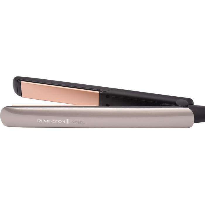 Випрямляч для волосся Remington S8593 Keratin Protect: професійний, з датчиком захисту, кератин-керамічне покриття з мигдалевою олією, цифровий дисплей, 160-230°C