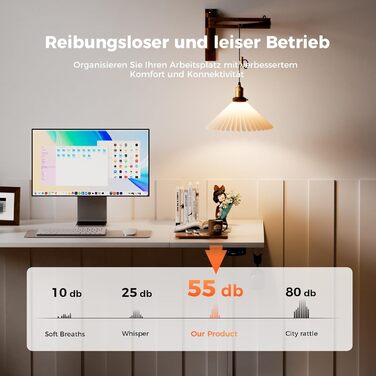 Електричний стіл Agilestic з регулюванням висоти 180x80 см, білий. Зручний комп'ютерний стіл з пам'яттю, ергономічний, стабільний