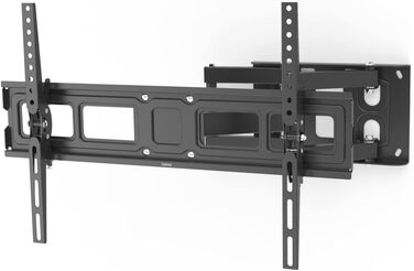 Hama TV Wall Mount Bracket (37-90 inch TV Mount, up to 220lbs, VESA 800x400, Fixed Wall Mount, Includes Fischer Anchors & Instructions, Black)