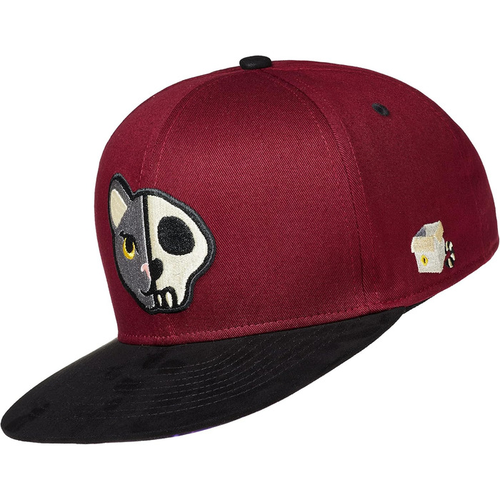 Кепка бейсболка Snapback Cadency® унісекс, бордова, регульований розмір