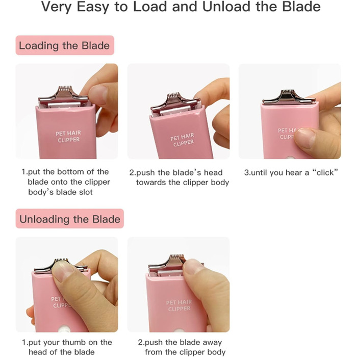 Набір для догляду за тваринами: професійна машинка для стрижки собак та котів, безшумна, акумуляторна, бездротова, набір лез (3 шт.)