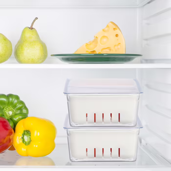 Relaxdays Refrigerator Organizer 2-Piece Set