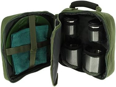 13-Piece Deluxe G8DS® Camping Cookware, Cups, and Utensils for 2 People - Camping Cookware Utensil Dish Set - Survival Outdoor