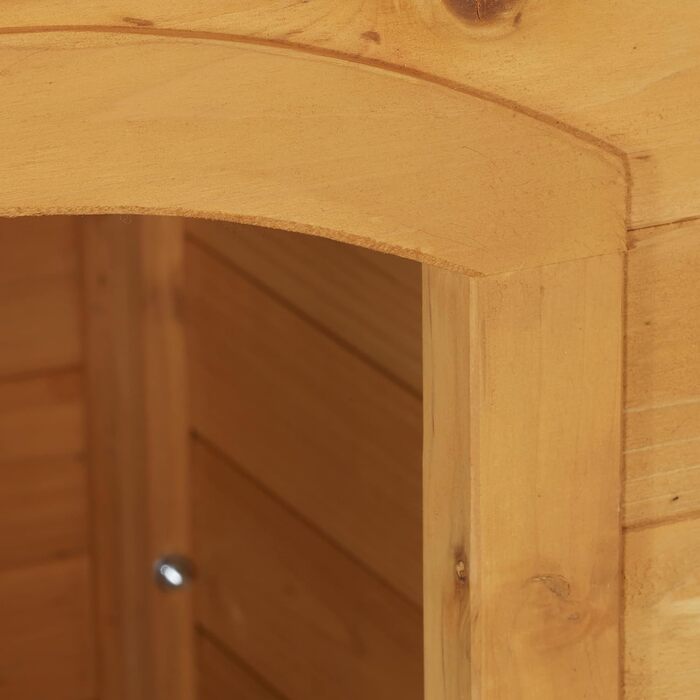 Будка для собак Relaxdays, 58 x 86 x 58 см, дерев'яна, вологостійка, для вулиці, натуральний колір/чорний