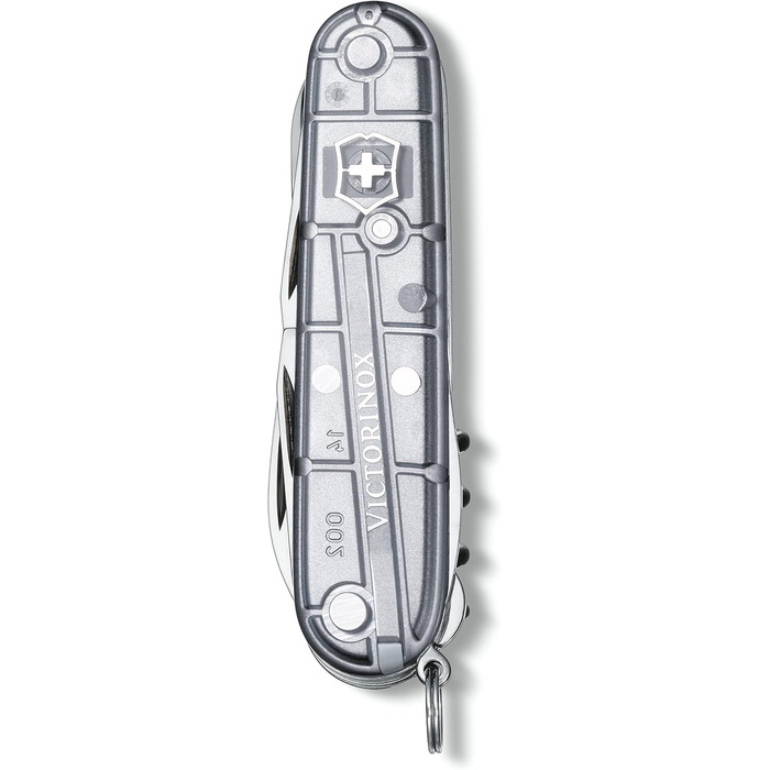 Швейцарський ніж Victorinox Climber (14 функцій, велика клинка, відкривачка для пляшок) в блістерній упаковці (сріблястий, прозорий)