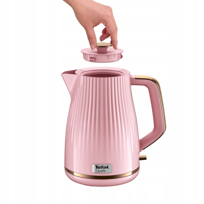 Бездротовий електрочайник TEFAL Loft KO2517, 2400 Вт, рожевий