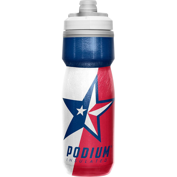 Camelbak Podium Ice Sport Water Bottle, Squeeze Bottle, for Running, Cycling, Hiking (Texas, 621 ml)
