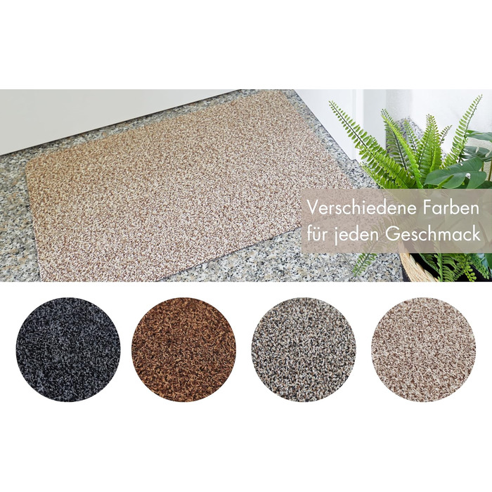 Килимок для порогу Samson Türmatte: миючий, антиковзкий, 40x60 см, бежевий