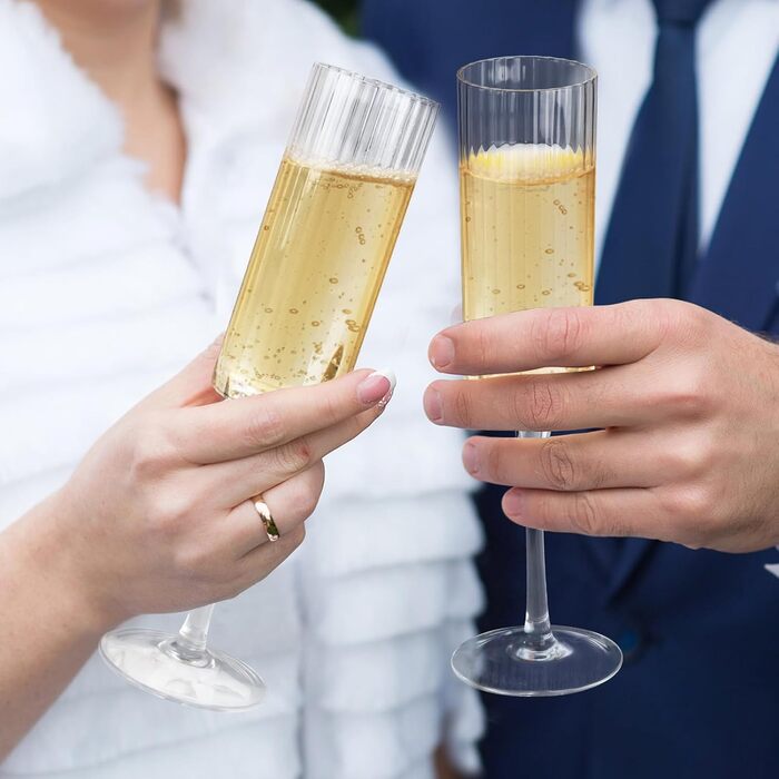 Набір елегантних келихів для шампанського Qulable - 2 шт.