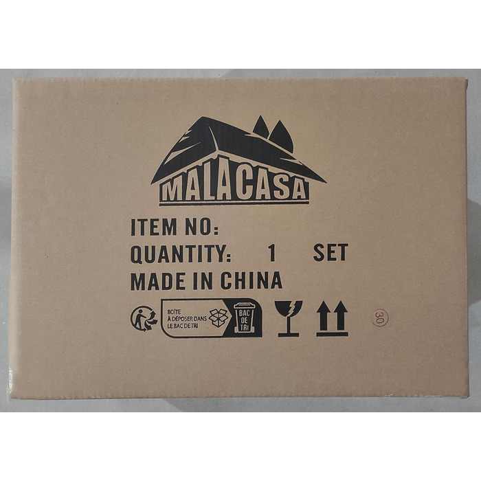 MALACASA, Julia Series, Dessert Plates Set of 6, 16.7cm Dinner Plates Porcelain, Cake Plates for 6 People.