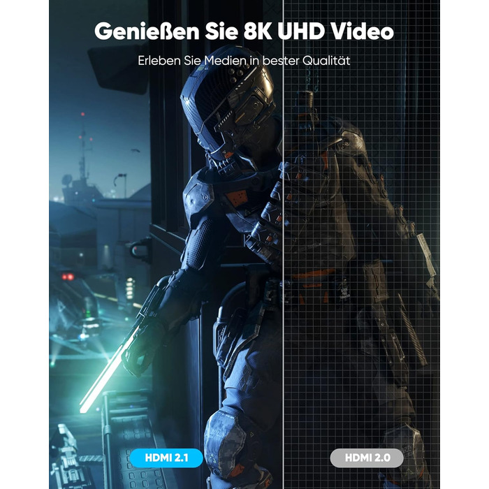 HDMI кабель Highwings 2PACK 3м (8K, 4K, 2.1, 48Gbps, eARC, HDCP 2.2/2.3, DTS:X, HDR)