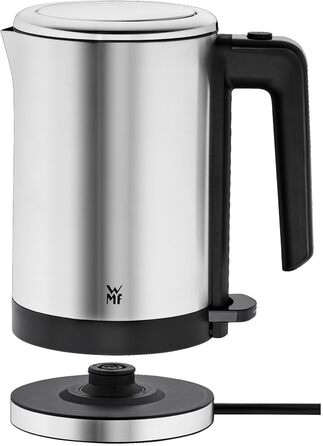 WMF Kitchenminis Kettle 0.8 l, 1800 W, Travel Kettle, Cromargan Matt/Silver Stainless Steel