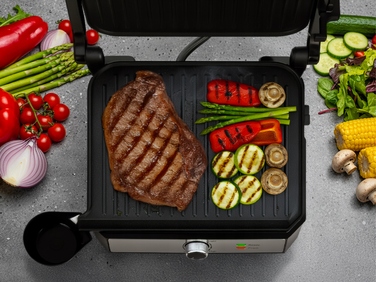 Електричний гриль-тостер розкладний Eldom GK200, 2000 Вт