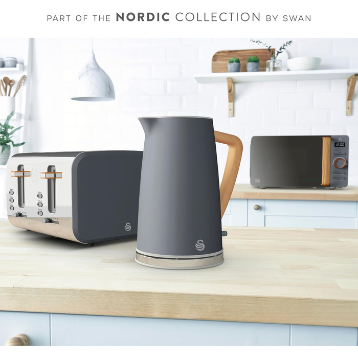 Електричний чайник Swan Nordic Cordless Kettle 1.1 Single