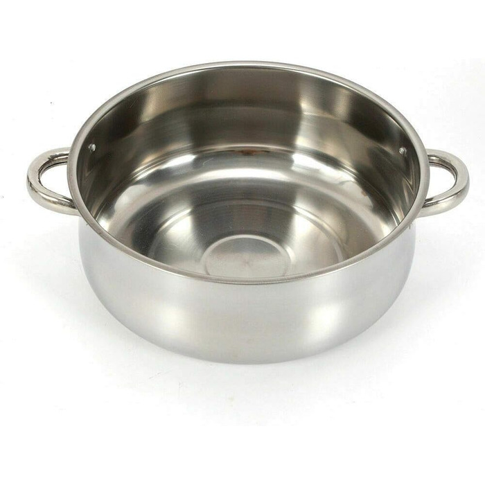 Паровий котел з нержавіючої сталі, 4 контейнери для приготування на пару, з кришкою з термостійкого скла (28 см)