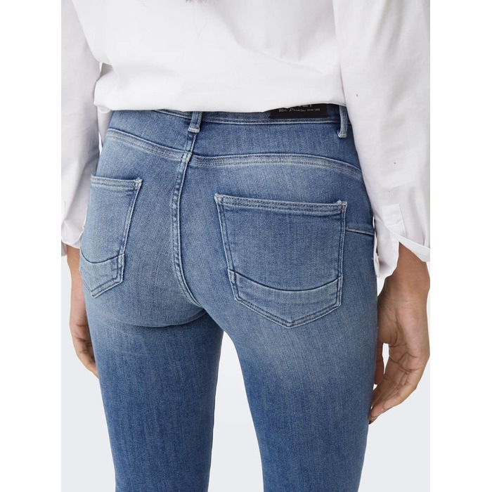 Жіночі скінні джинси ONLY ONLPOWER середньої посадки, синій денім, розмір L/32L