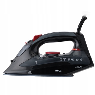 Парова праска Emavo з керамічною підошвою, 2200 Вт, Anti-Drip, Anti-Calc, 280 мл