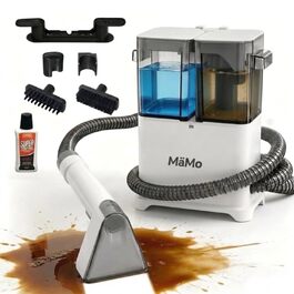 Пилосос для м'яких меблів та килимів V9 450W з функцією вологого прибирання, щіткою для шерсті тварин та системою самоочищення (білий)