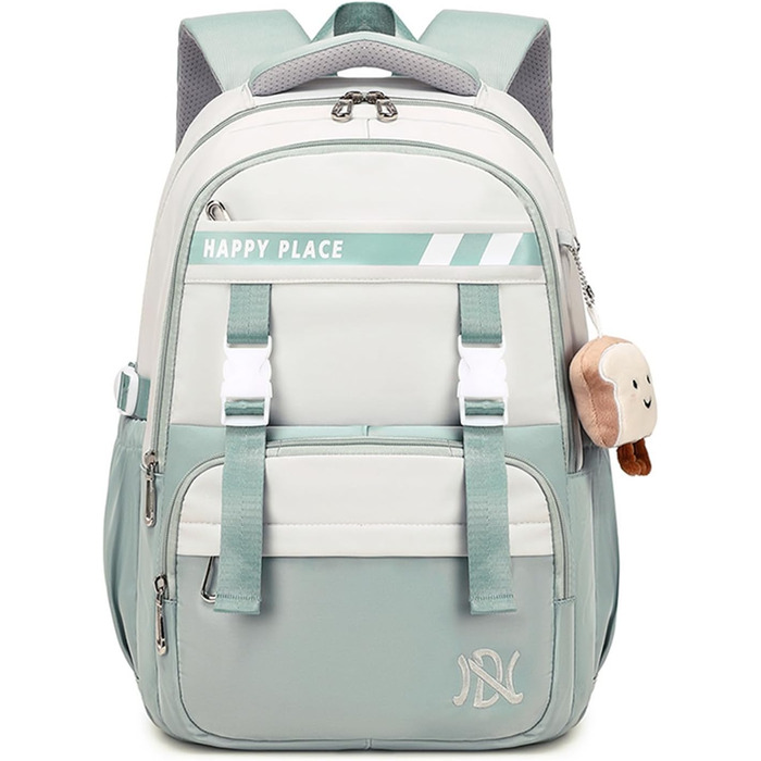 Шкільний рюкзак IvyH для дівчаток, водонепроникний, для 5-9 класів, з великою місткістю, зелений