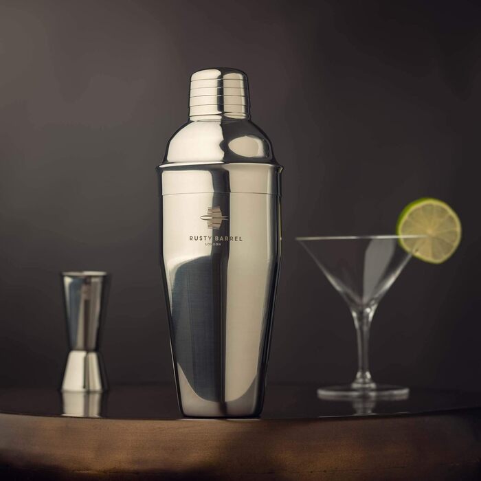 Набір для коктейлів Rusty Barrel Mayfair Original із аксесуарами та шейкером із нержавіючої сталі у розкішній подарунковій коробці