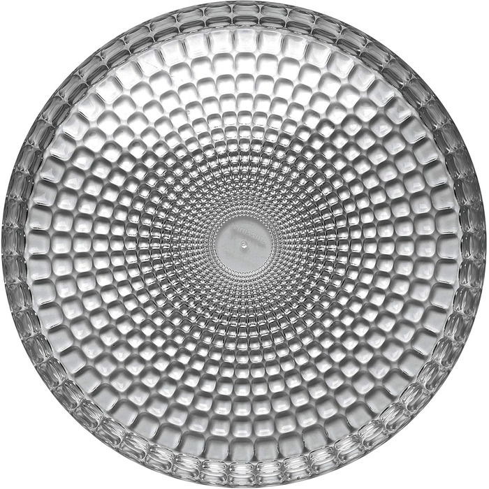 Guzzini Tiffany Round Tray, Resin, Grey, 1