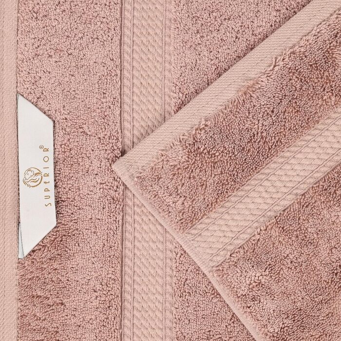 Набір рушників для рук Superior з єгипетської бавовни, 33 x 33 см, 6 шт, колір приглушений бузковий