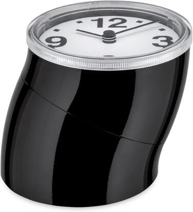 Настільний годинник Alessi Cronotime 01 B, ABS, чорний, 7 см
