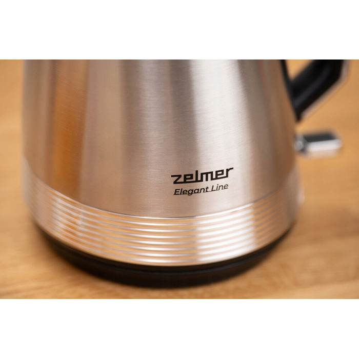 Електричний чайник Zelmer ZCK7956 Elegant Line, 2200 Вт, 1,7 л, сріблястий/сірий