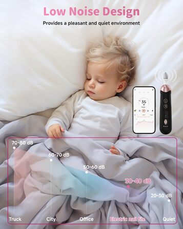 Електричний набір для манікюру та педикюру з LED-підсвічуванням: пилка для нігтів, 10 насадок