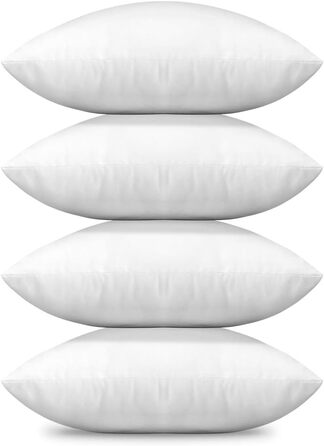 Artscope 4-Piece Cushion Filling Set, 45 x 45 cm Decorative Cushion Inserts, Pillow Inserts, Head Pillows, Sofa Cushions, Decorative Cushions for Living Room, Bedroom, Sofa, Bed, Couch, Outdoor