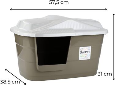 Кітниця/Будка для собак Outdoor/Indoor, вологостійкий пластик, для дому та вулиці