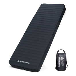 Надувний матрац OneTigris Dreamstar самонадувний (70x198 см) сірий для кемпінгу, подорожей та автомобіля