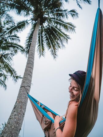 Гамак Amazonas Ultra-Light Silk Traveller XL: Легкий шовковий гамак для подорожей та гір, до 200 кг (295x150 см)