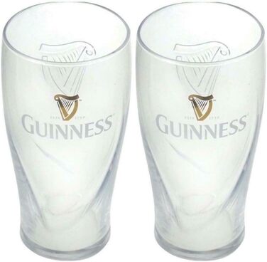 Склянка Guinness Logo - унісекс, 0,5 л - для алкоголю та вечірок, мерч фаната