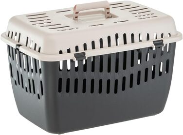 Переноска для кота Ferplast Binny 2, переноска для собаки, переноска для домашніх тварин, для маленьких собак та котів до 8 кг, складаний ручка M (48 x 32 x 33 см)