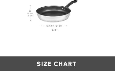 Набір кухонного посуду Karaca Biogranit Blackgold 12 предметів | Покриття з антипригарним ефектом | Стійкий до подряпин | Здоровий та екологічний | Енергоефективний | Елегантний дизайн | Легко миється (24 см, Сірий)