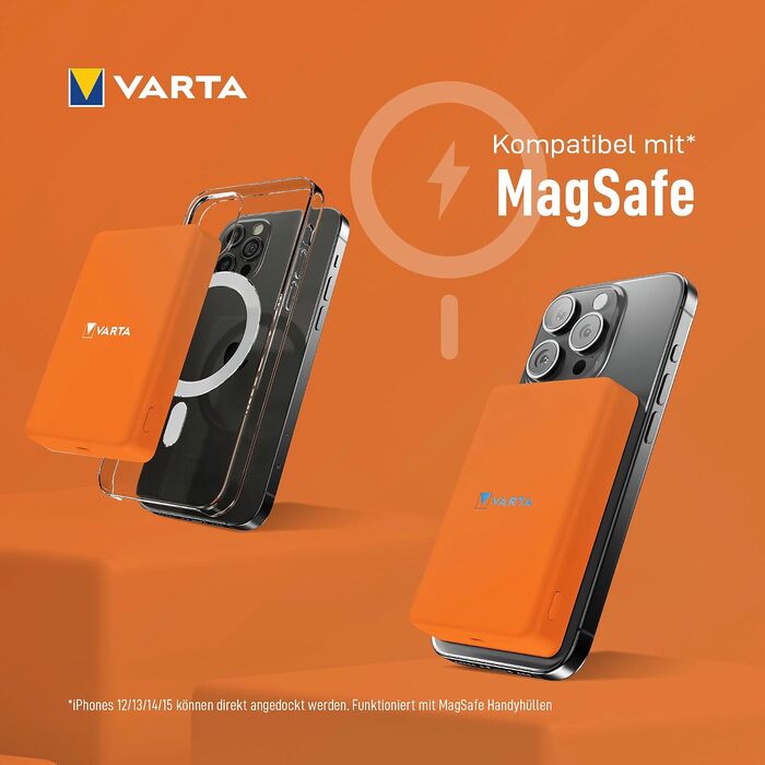 Повербанк VARTA Power Bank Energy 10000 mAh, 20W, USB-C та USB-A, Li-Polymer, з функцією Pass-Through, зарядка до 3 пристроїв одночасно, LED-індикація, помаранчевий
