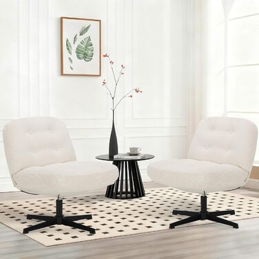 Офісний стіл COLAMY з ергономічним дизайном – зручний крісло з м'яким сидінням 9,5 см, 3D підлокітниками, регульованою підголовником, для офісу, дому та навчання, чорний (білий, набір 2 шт.)