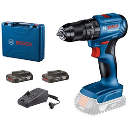 Дриль-викрутка Bosch GSB 185-LI 18V з ударом, 2 акумулятори по 2Аг та зарядний пристрій, комплект