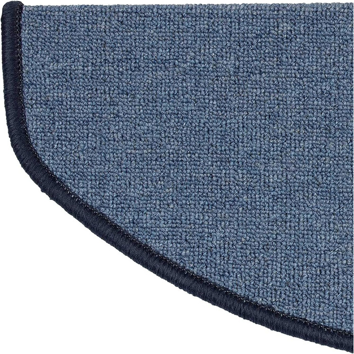 Casa Pura London Stair Treads - Non-Slip Indoor Stair Carpet Set (15-Piece) - Light Blue
