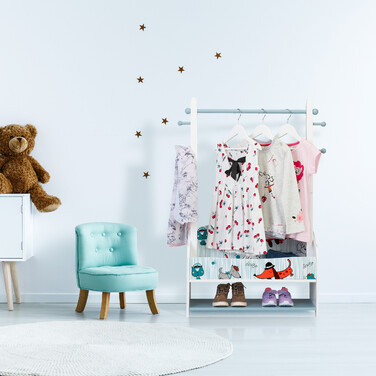 Relaxdays Clothes Rack for Children, Dog Motif