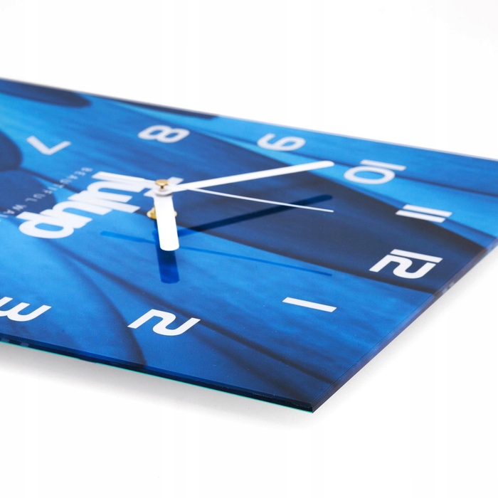 Настінний скляний годинник 