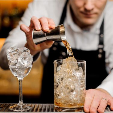 Набір шейкер для коктейлів, нержавіюча сталь, 20 предметів. Професійний набір для приготування коктейлів, 750 мл. Ідеальний подарунок для барменів та любителів коктейлів. Набір для домашнього бару та вечірок.