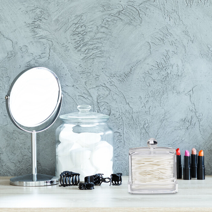 Relaxdays Cotton Swab Storage