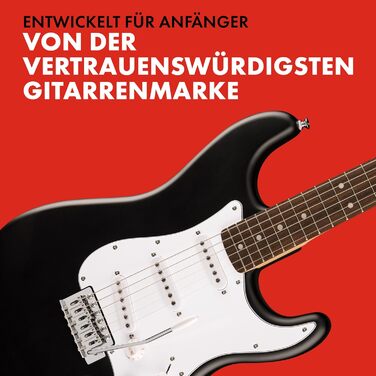 Струмогітара Squier Debut Stratocaster з палісандровим гриф, біле пікгард, чорний колір SSS