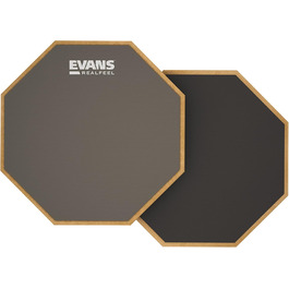 Evans RealFeel двосторонній тренувальний пад для барабанщиків, 6 дюймів, гума і неопрен