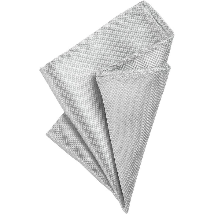 Метелик чоловічий DonDon сріблястий з нагрудною хустинкою, регульований розмір